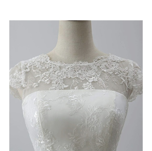 VISION Vintage Style White Fit and Flare Dress - Picture 3 of 7